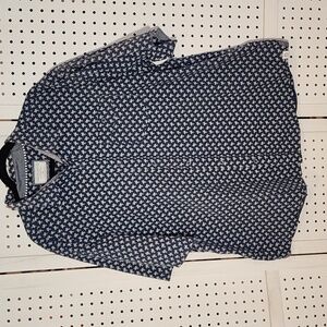 Free Planet size 3X 100% Cotton Navy Blue Flamingo Print